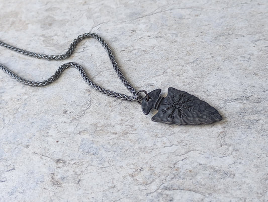 Arrow pendant necklace men Celtic Pagan Symbol rune weapon spear head Pendant, Ancient silver colour, Vintage, Viking, Nordic, retro, amulet