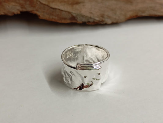 Minimalist open finger ring 925 sterling silver , thick, adjustable, couple ring, dainty, exquisite, trend accessories for women