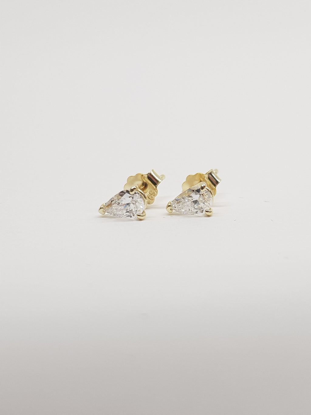 SEÓRA Pear Light Studs —  Gold Plated