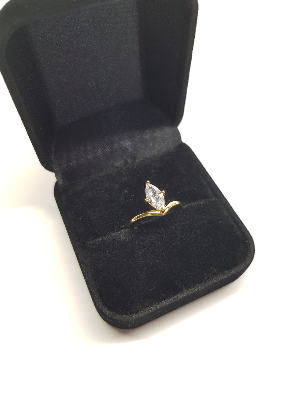 SEÓRA | Axis V Ring, CZ Brass Ring