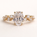 oval moissanite ring gold plated silver luxury minimalist design