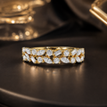 SEÓRA | Structured Glow CZ, Brass Ring