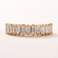 marquise baguette diamond band close up detail