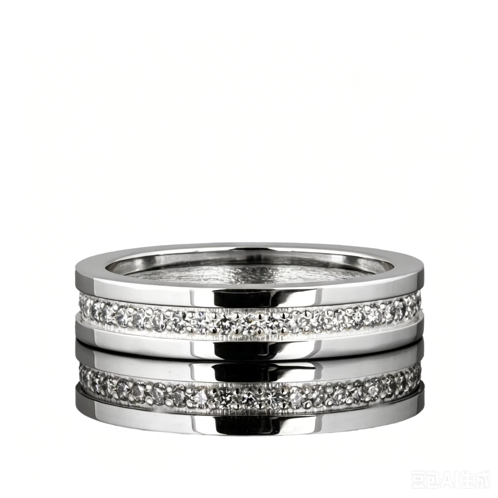 18K Gold Lab Diamond Band Ring | Minimalist Wedding Ring | SEÓRA