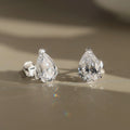 SEÓRA Pear Light Studs — Silver