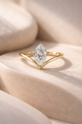 SEÓRA | Axis V Ring, CZ Brass Ring