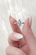 Marquis Cut 2CT Zircon in Sterling Silver Ring | SEÓRA