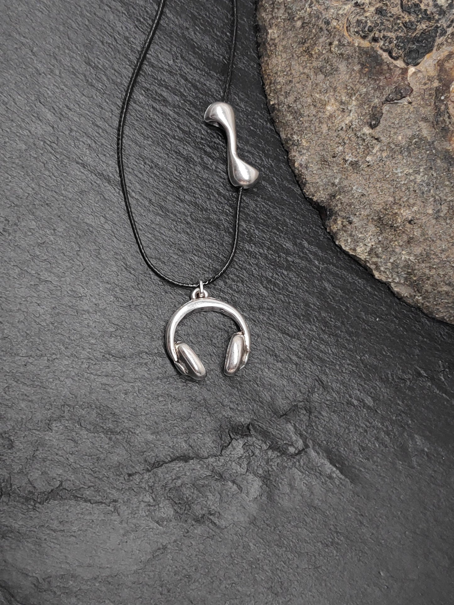 Head phone DJ Necklace, Rock Head set, Music Headphone Charms Necklace, Earphone Charm Pendant,Teenager charm hip hop jewelery party dj gift