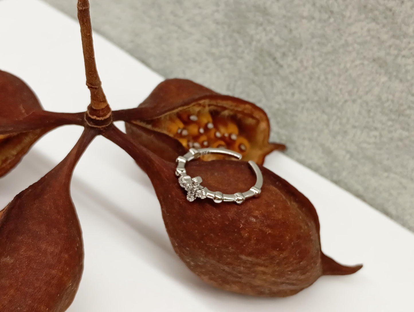 Cross with zircon sterling silver open finger ring adjustable, vintage boho, dainty, church, believer ring,Christian cross gift for believer