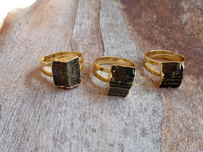 Raw Black Tourmaline adjustable  finger ring, gemstone, Reiki,antique, fashion dainty elegant women , evil eye protection stone, mascot