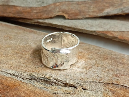 Minimalist open finger ring 925 sterling silver , thick, adjustable, couple ring, dainty, exquisite, trend accessories for women