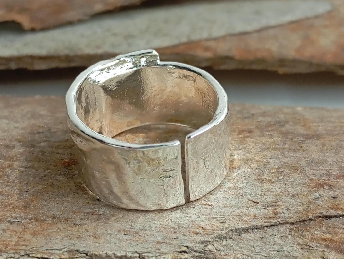 Minimalist open finger ring 925 sterling silver , thick, adjustable, couple ring, dainty, exquisite, trend accessories for women