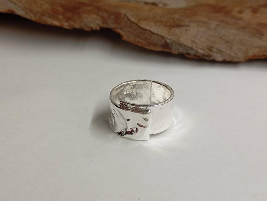 Minimalist open finger ring 925 sterling silver , thick, adjustable, couple ring, dainty, exquisite, trend accessories for women