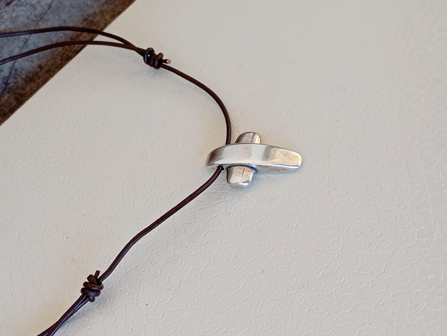 Cross Pendant Necklace, Stainless steel Cross Charms Necklace, Mens Pendant, Adjustable Leather Black Cord Necklace, Gift for him, Religious