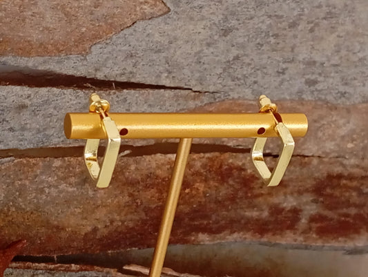 Minimalist square U shape studs earrings, fashion design Earrings, Geometric, Party, Daily Dainty Elegant earrings