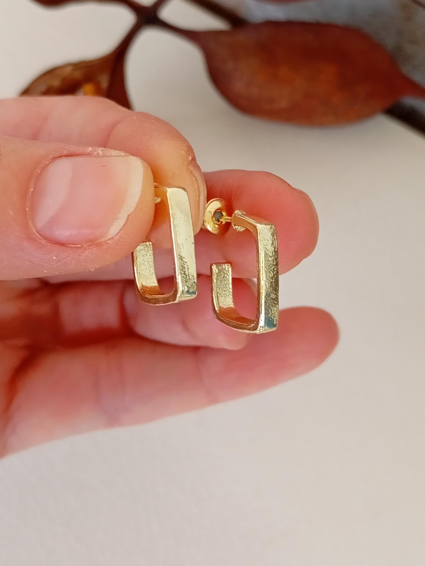 Minimalist square U shape studs earrings, fashion design Earrings, Geometric, Party, Daily Dainty Elegant earrings