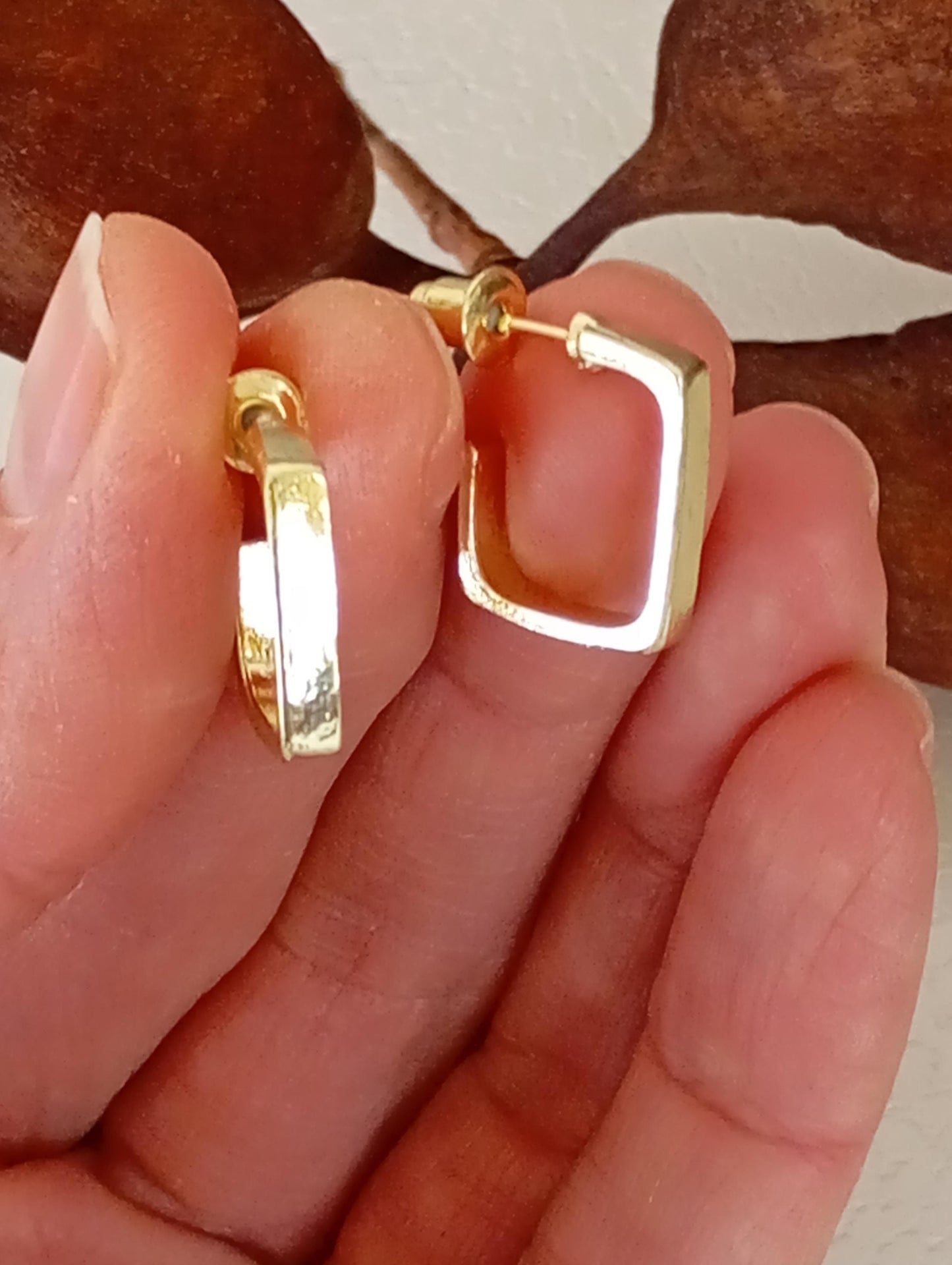 Minimalist square U shape studs earrings, fashion design Earrings, Geometric, Party, Daily Dainty Elegant earrings