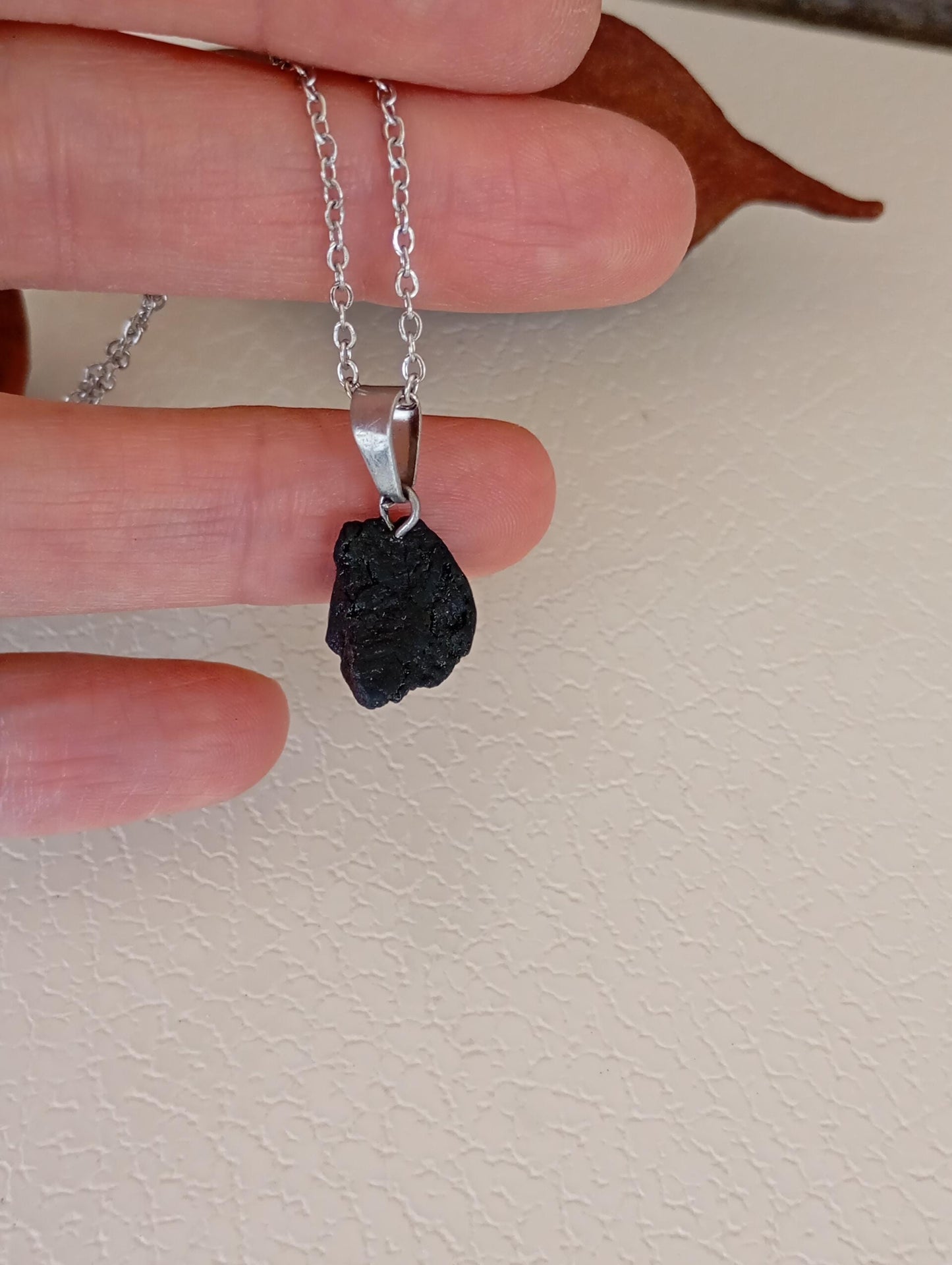 Raw Black Tourmaline Pendant Necklace, Energy Stone Necklace, Healing, evil eye Protection, Spiritual, Mascot, Reiki, Natural Gemstone