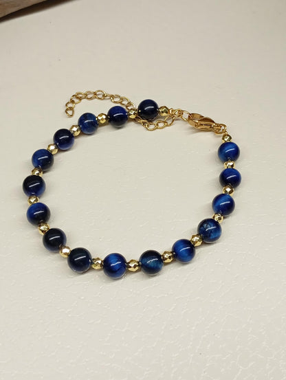 Beaded Bracelet for women, carnelian, blue tiger eye, green aventurine  Hematite Gemstone Bracelet,Elegant Bracelet,Energy Protection stones