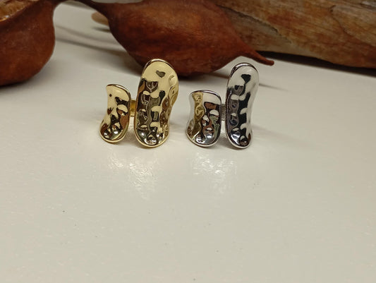 Minimalist Large adjustable open finger ring , embossed gold women, new fashion, vintage boho fashion dainty elegant, party gift for woman