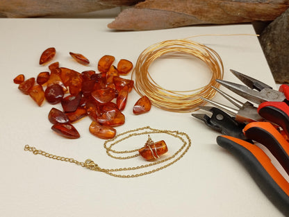 amber was inherited in the form of a necklace, and thus the stones received a new life