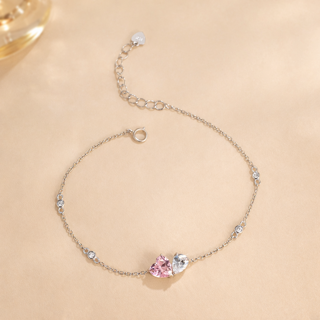 Minimal Zircon Bracelet in Sterling Silver | SEÓRA