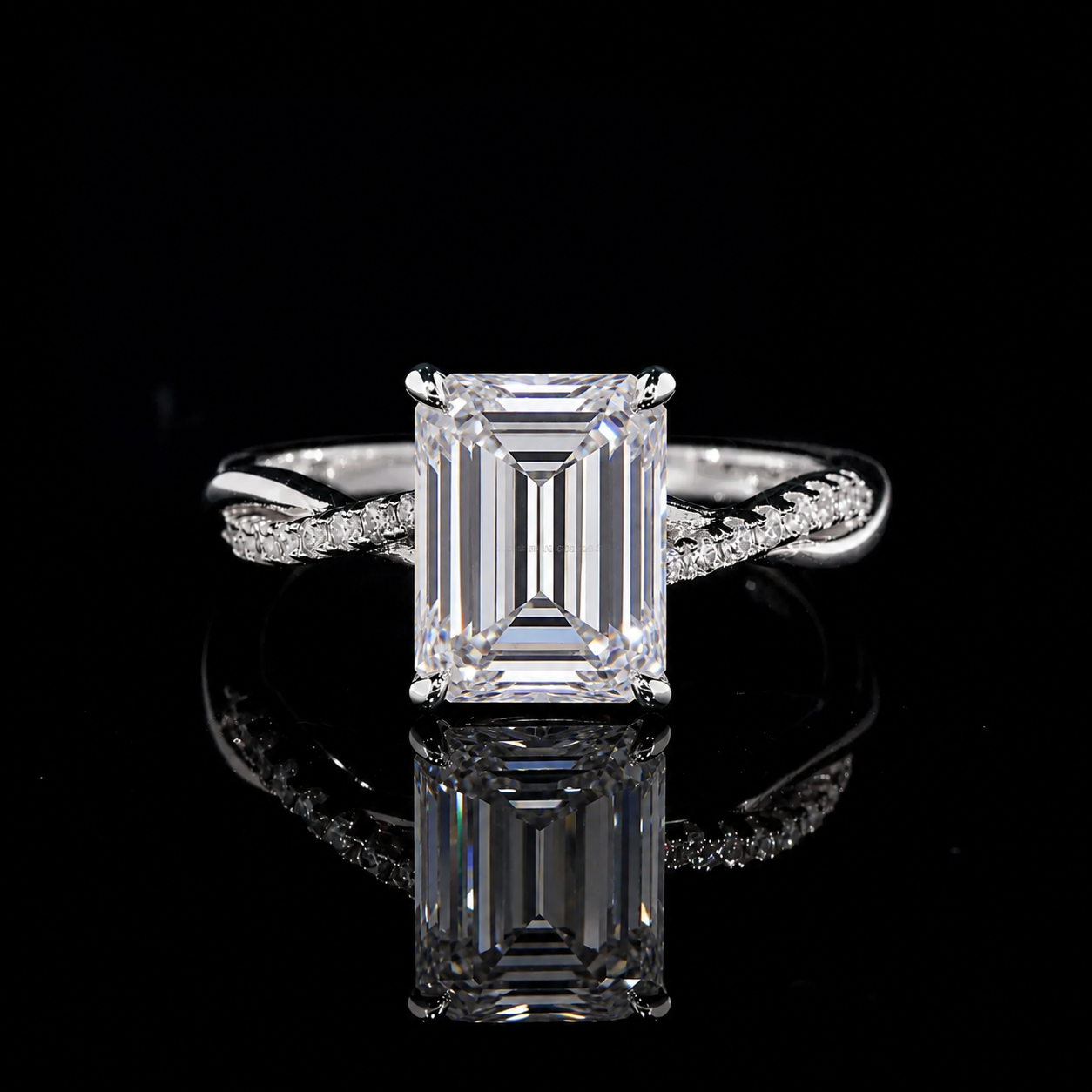 Custom Moissanite Engagement Ring | 1–6 CT | All Stone Cuts | 925 Sterling Silver | SEÓRA