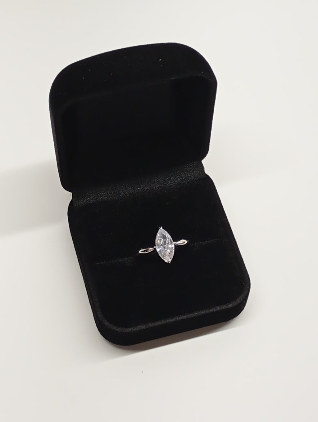 Marquis Cut 2CT Zircon in Sterling Silver Ring | SEÓRA