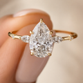 Pear Moissanite Ring 2CT in 18K Gold – Engagement Ring | SEÓRA