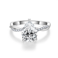 Pear Cut 2CT Moissanite Sterling Silver Ring  | SEÓRA