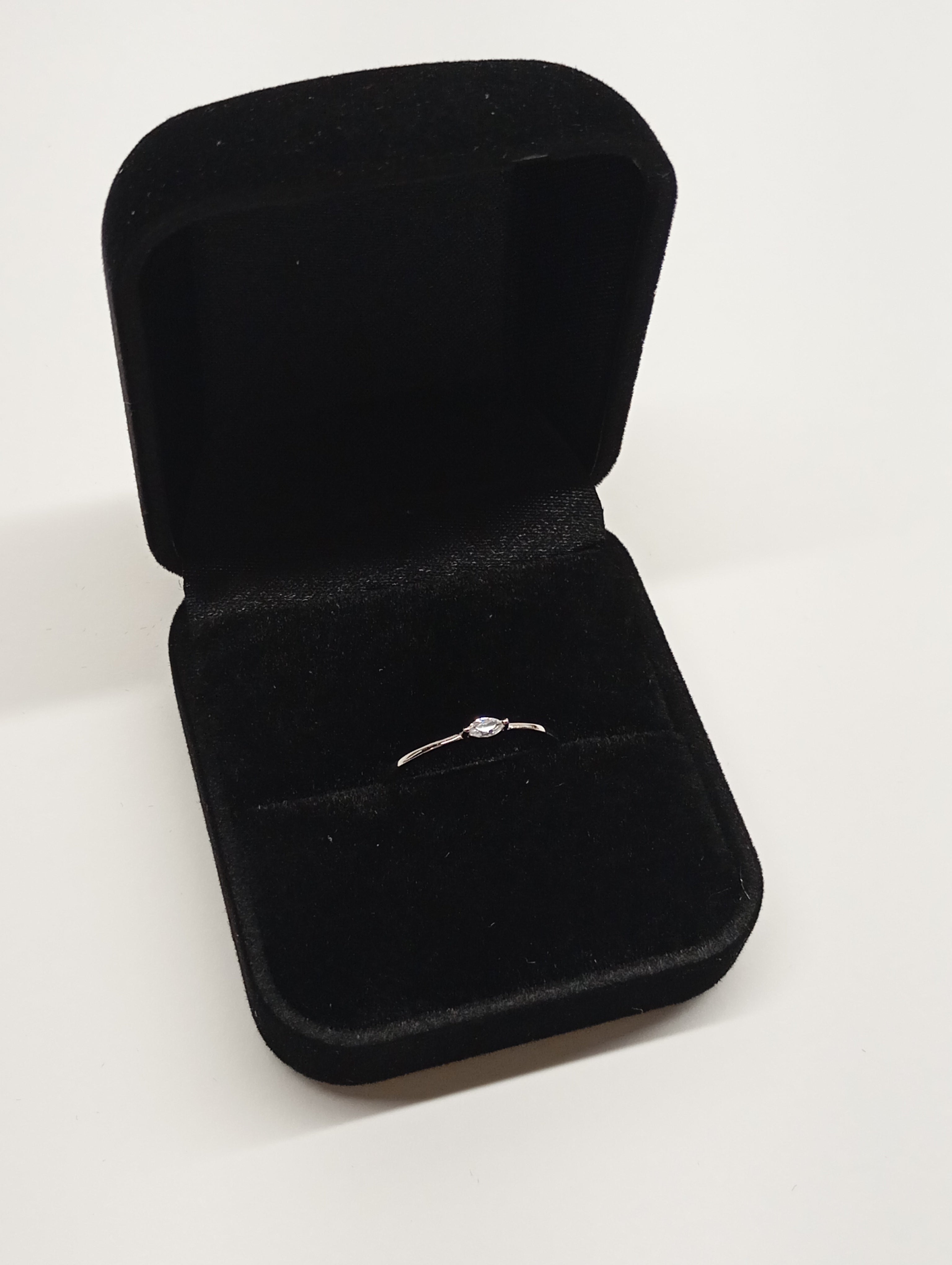 Marquis Cut Zircon in Sterling Silver Ring | SEÓRA