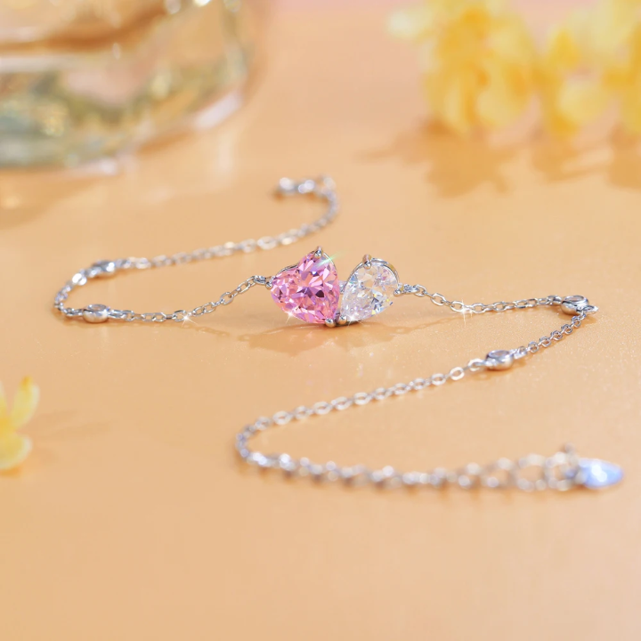 Minimal Zircon Bracelet in Sterling Silver | SEÓRA