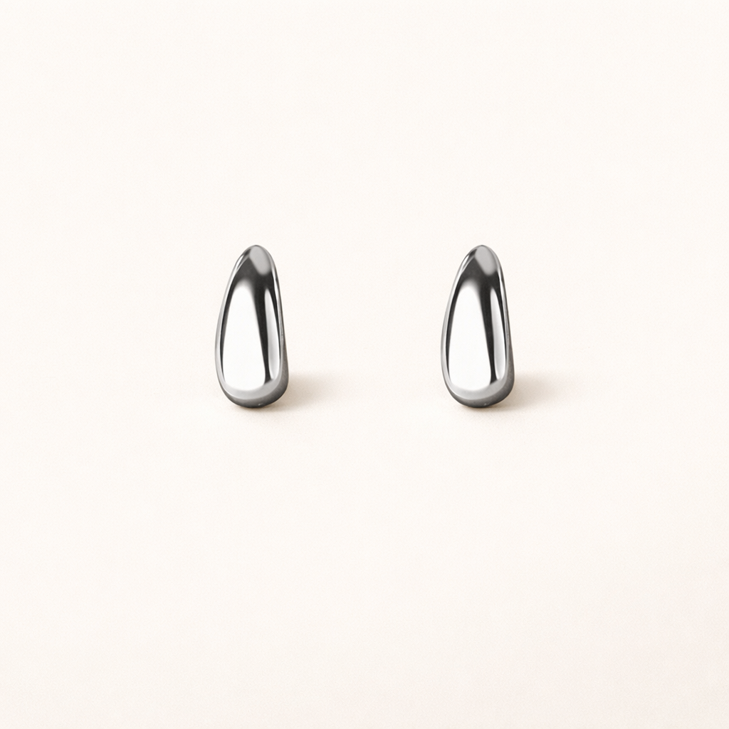 Pure Drop in Sterling Silver Stud Earrings |SEÓRA