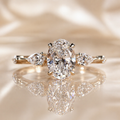 Oval Moissanite Ring 2CT in 18K Gold – Engagement Ring | SEÓRA