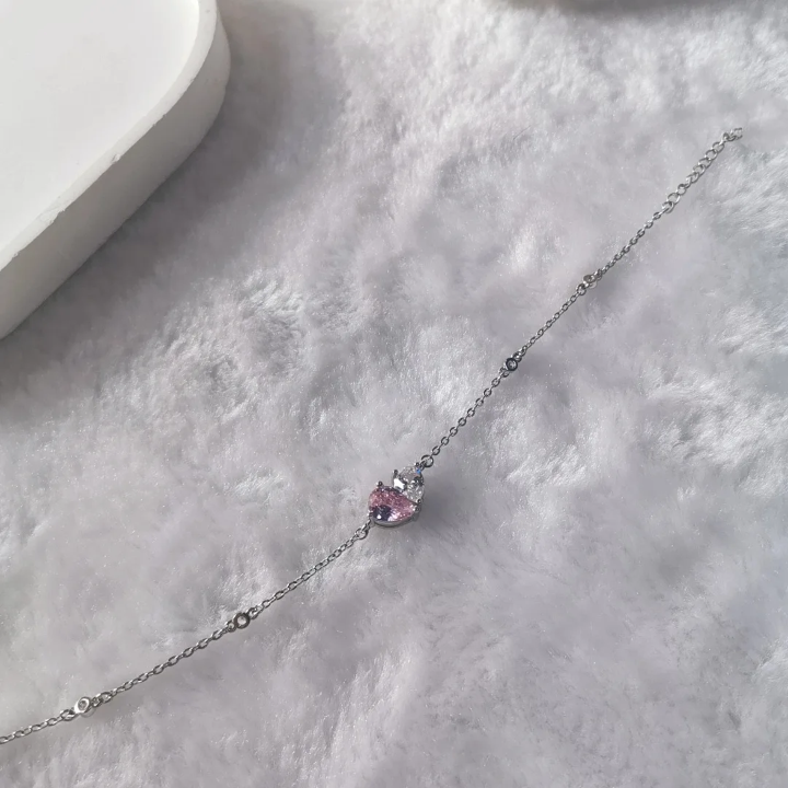 Minimal Zircon Bracelet in Sterling Silver | SEÓRA