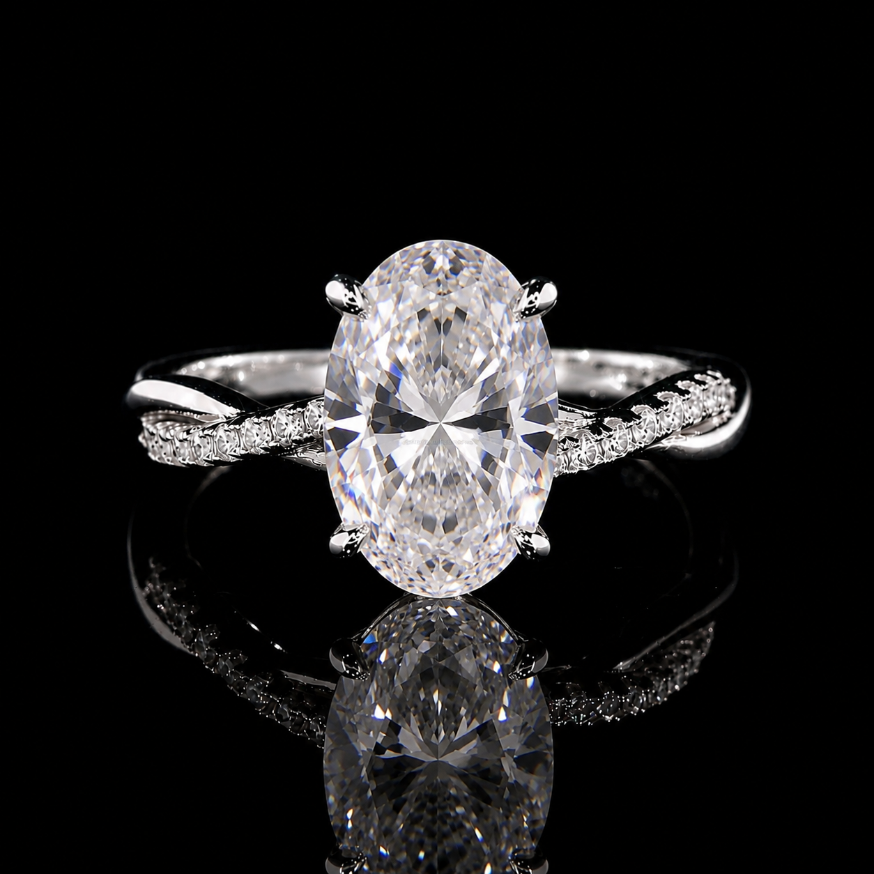 Custom Moissanite Engagement Ring | 1–6 CT | All Stone Cuts | 925 Sterling Silver | SEÓRA
